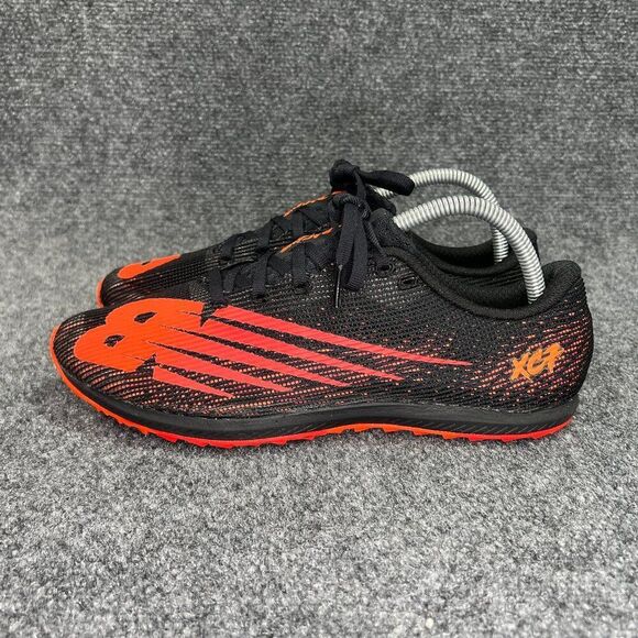 New Balance XC 7 v3 Track Spikes Men's 8 Black Orange Running Cross Country Shoe - Picture 4 of 12